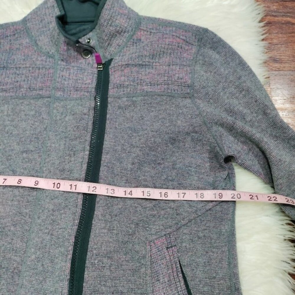 Title Nine Swacket Womens Size L Full Zip Tunic Sweater Jacket Gray Purple Pink - Picture 13 of 15